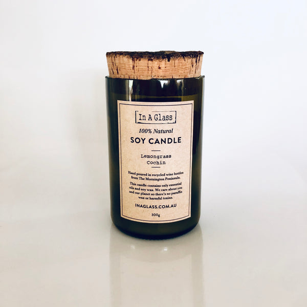 100% Natural Soy Candle - Lemongrass Cochin