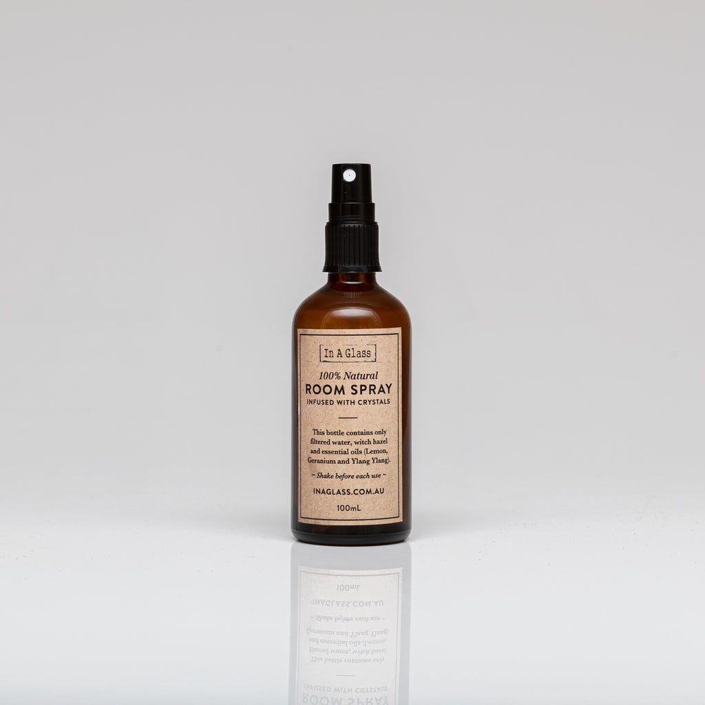100% Natural Room Spray Infused with Crystals